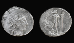 L Censorius, Denarius, Apollo with Satyr reverse, Read about it!